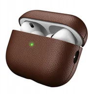 Akcesoria do słuchawek - KeyBudz Artisan Leather Case - skórzane etui ochronne do AirPods Pro 3 natural brown - miniaturka - grafika 1