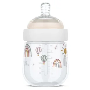 Mepal Butelka ze smoczkiem Mio Sunshine & Rainbow 108061065245 165 ml - Butelki dla niemowląt - miniaturka - grafika 1