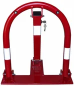 Wyposażenie miejsc publicznych - Blokada parkingowa składana "U" - zamykana na zamek - miniaturka - grafika 1