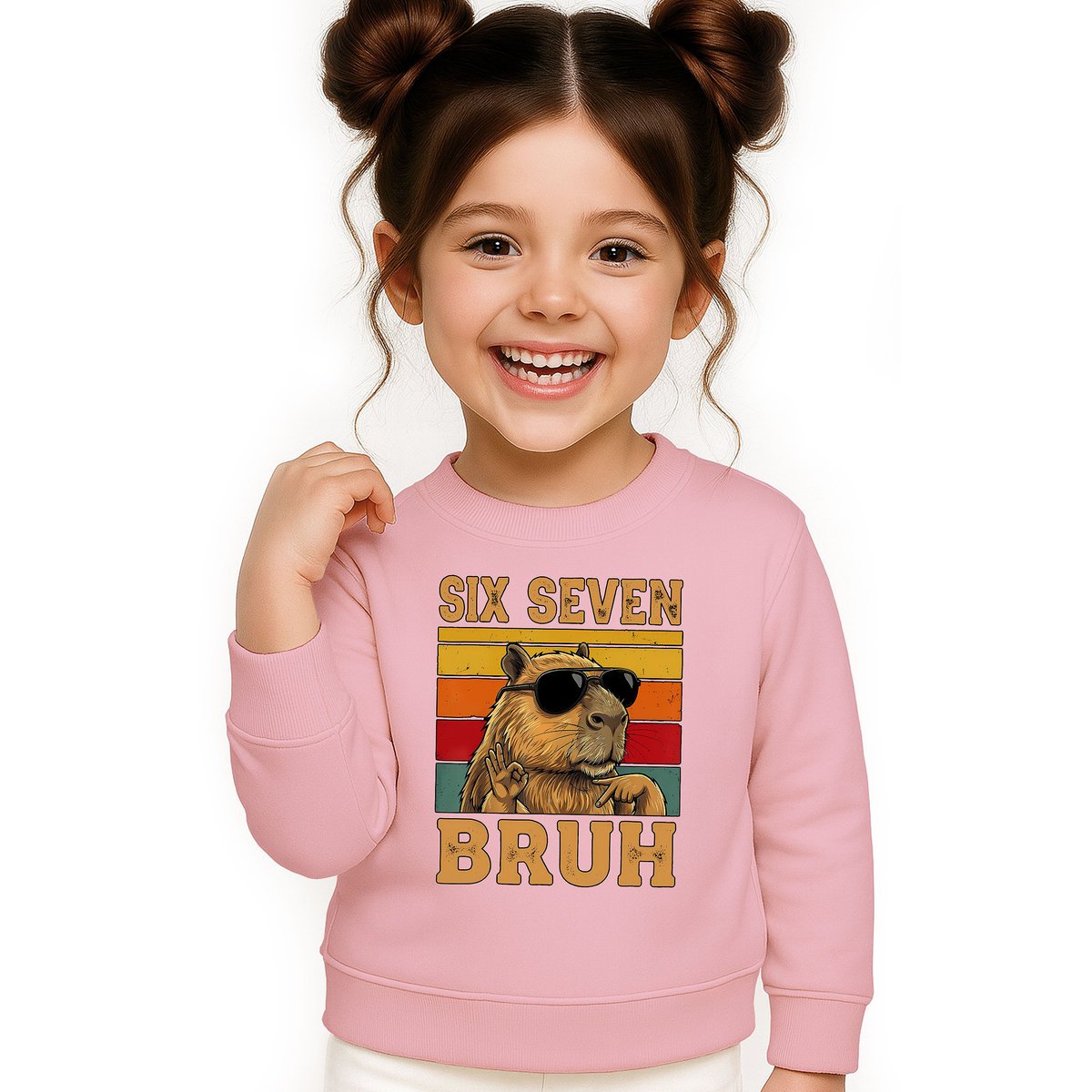 BLUZA DZIECIĘCA 67 SIX SEVEN VIRAL CAPYBARA 134-140 DLA CHŁOPCA DZIEWCZYNKI