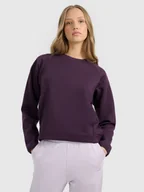 Bluzy damskie - 4F Bluza dresowa nierozpinana bez kaptura damska - fioletowa XS - miniaturka - grafika 1