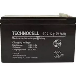 Akumulator Technocell 12V 7Ah Alarm Ups Tc 7-12 - Baterie do zasilaczy awaryjnych UPS - miniaturka - grafika 2