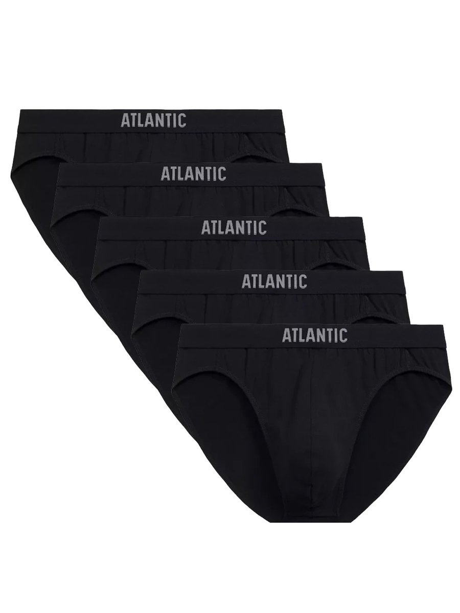 Sportowe slipy męskie 5 sztuk z bawełny Atlantic - komfort i styl na co dzień.