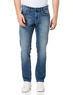 Spodenki męskie - camel active Męskie spodnie jeansowe Slim Fit Madison Stretch, jasnoniebieski (Mid Blue), 38W / 30L - miniaturka - grafika 1
