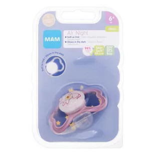 MAM Air Night Silicone Pacifier 6m+ Tiger smoczek 1 szt dla dzieci - Smoczki uspokajające - miniaturka - grafika 1