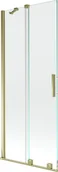 Parawany nawannowe - Mexen Velar parawan nawannowy 2-skrzydłowy przesuwny 80 x 150 cm, transparent, złoty szczotkowany - 896-080-000-01-55 - miniaturka - grafika 1