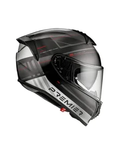 Premier Kask Evoluzione, czarny i ciemnoszary, rozmiar S, uniseks - Kaski motocyklowe - miniaturka - grafika 1