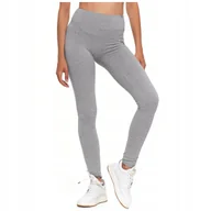 Legginsy - Legginsy damskie klasyczne J.SZARE wysoki stan elastyczne sportowe L/XL - miniaturka - grafika 1