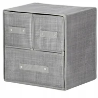 Meble modułowe i akcesoria - Organizer do szuflady na bieliznę zestaw 4 szt. szary HA3031 - miniaturka - grafika 1
