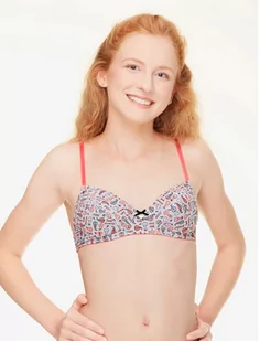 BIUSTONOSZ KEY TBC-872 A8 (kolor szary - pomarańcz, rozmiar 80BB) - Biustonosze - miniaturka - grafika 1