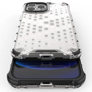 Honeycomb etui pancerny pokrowiec z żelową ramką iPhone 13 Pro Max zielony - Etui i futerały do telefonów - miniaturka - grafika 10