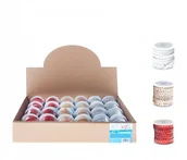 Pozostałe akcesoria dla plastyków - Craft with Fun Ozdoba dekoracyjna Taśma Cekin 3m Mix Szpul Dis24/576 - miniaturka - grafika 1