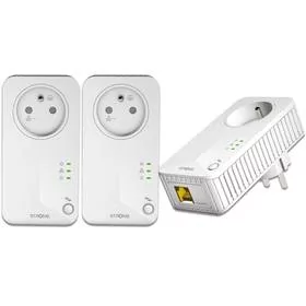 Transmiter sieciowy Strong Powerline 600 TRI FR, 3ks (PL600TRIFR) Biały - Wzmacniacze sygnału wifi - miniaturka - grafika 1