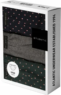 SLIPY ATLANTIC MĘSKIE MAJTKI 3MP074 CLASSIC 3PAK M - Majtki męskie - miniaturka - grafika 1