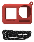 Akcesoria do drona - Osłona silikonowa z paskiem Sunnylife dla Osmo Action 3 (OA3-BHT506-R) - miniaturka - grafika 1