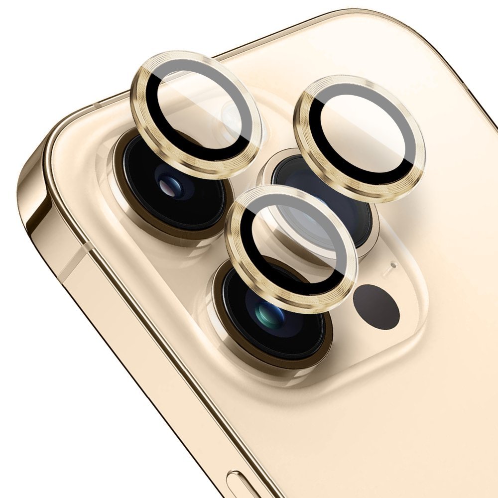 Osłona aparatu, szkło 9H do iPhone 14 Pro, 1 zestaw, złota