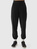 Spodnie damskie - 4F Spodnie dresowe joggery damskie 4FRSS24TTROF1054-20S Czarny Roz. XS - miniaturka - grafika 1