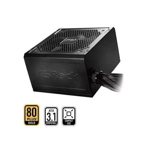 Zasilacz ASRock Pro Series PRO-650G 650W ATX 80+ Gold black 90-UXR065-GNEAA2