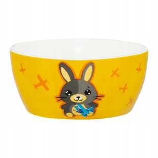 43128 Miseczka Betty i Bunny 400 ml żółta AMBITION JUNIOR - Miseczki i talerzyki dla dzieci - miniaturka - grafika 1