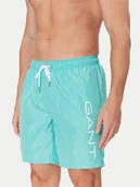 Kąpielówki męskie - Gant Szorty kąpielowe 920006300 Niebieski Regular Fit - miniaturka - grafika 1