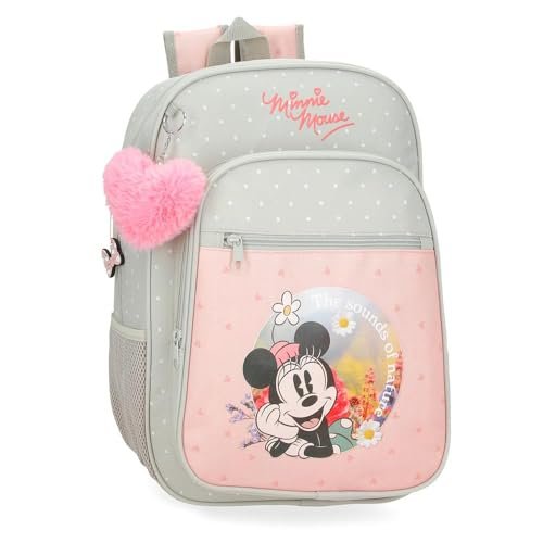 Joumma Disney Minnie Wild Nature Plecak szkolny Zielony 30x38x12 cms Poliester 13,68L, Zielony, plecak szkolny