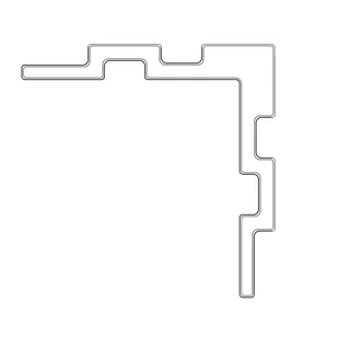 Deska Kompozytowa Narożna Lamelowa DUO Orange Teak / Czarny - dł. 2,9 m - Elewacje Deska Kompozytowa Narożna Lamelowa DUO Orange Teak / Czarny - dł. 2,9 m - Elewacje - miniaturka - grafika 1