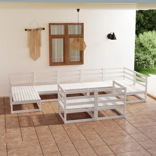 vidaXL 9-cz zestaw mebli wypoczynkowych do ogrodu drewno sosnowe 3076260 - Meble ogrodowe - miniaturka - grafika 4