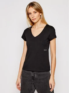 Koszulki i topy damskie - Calvin Klein Jeans T-Shirt J20J215704 Czarny Regular Fit - grafika 1