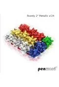Materiały pomocnicze dla nauczycieli - Rozety metallic (24szt) - miniaturka - grafika 1