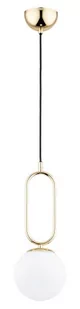 Vavil D150 lampa wisząca 1-punktowa złota/biała 61232 - Lampy sufitowe - miniaturka - grafika 1