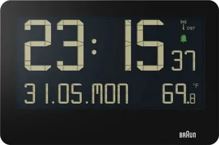Braun Braun BC 14 black Radio Wall Clock digital - Zegary - miniaturka - grafika 1