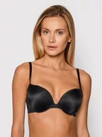 Biustonosze - Calvin Klein Underwear Biustonosz push-up Liquid Touch 000QF4083E Czarny - miniaturka - grafika 1