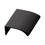Zawiasy, okucia i inne akcesoria - Uchwyt meblowy krawędziowy Edge Straight 40 Aluminiowy Czarny - miniaturka - grafika 1