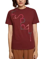 Koszulki i topy damskie - ESPRIT Collection Damska koszulka 102EO1K316, 600/BORDEAUX RED, M - miniaturka - grafika 1