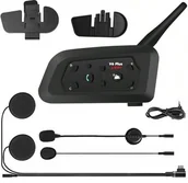 Interkomy - INTERKOM MOTOCYKLOWY V6 PLUS RIDERS USB-C Bluetooth 5.1 na kask - miniaturka - grafika 1