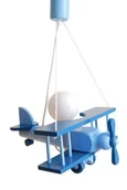 Lampy sufitowe - Hellux Samolot E27 Lampa wisząca dziecięca 104.10.25 - miniaturka - grafika 1