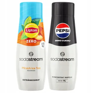 Syropy SodaStream Herbata Lipton Ice Tea Peach Zero Bez Cukru + Pepsi MAX - Syropy i koncentraty owocowe - miniaturka - grafika 1