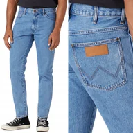 Spodnie męskie - Wrangler RIVER Stone Mirage ZWĘŻANE SPODNIE JEANSOWE BEZ STRECZU W40 L34 - miniaturka - grafika 1
