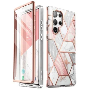 Supcase Etui ochronne Cosmo do Samsung Galaxy S23 Ultra Marble Pink - Etui i futerały do telefonów - miniaturka - grafika 1