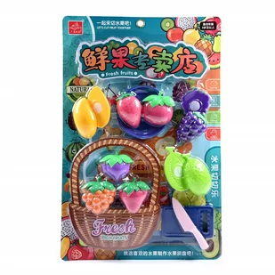 OWOCE SZTUCZNE JEDZENIE DO KROJENIA NA RZEP - Zabawy w naśladowanie dorosłych - miniaturka - grafika 1