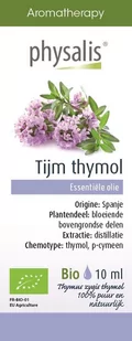 PHYSALIS (olejki eteryczne, soki) OLEJEK ETERYCZNY TYMIANEK THYMUS ZYGIS THYMOL (TIJM THYMOL) BIO 10 ml - PHYSALIS - Aromaterapia - miniaturka - grafika 1