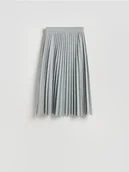 Spódnice - Reserved - Plisowana spódnica w kratę - ciemnoszary - miniaturka - grafika 1