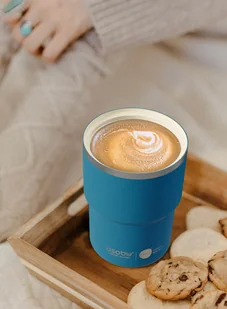 Kubek na kawę Asobu Coffee Express Tumbler 0,36 l - blue - Kubki termiczne - miniaturka - grafika 6