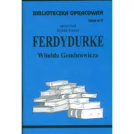 Lektury szkoła podstawowa - Biblios Ferdydurke Witolda Gombrowicza - zeszyt 11 - Teodor Farent - miniaturka - grafika 1