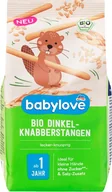 Desery dla dzieci - Babylove, Bio, Paluszki orkiszowe z jęczmieniem, 80 g - miniaturka - grafika 1