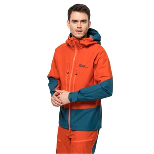 Kurtka męska w góry Jack Wolfskin ALPSPITZE 3L JKT M wild brier - S - Kurtki narciarskie - miniaturka - grafika 1
