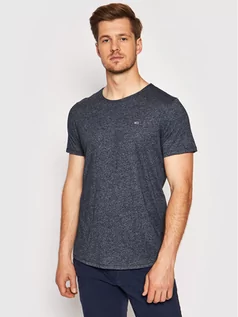 Koszulki męskie - Tommy Jeans T-Shirt Tjm Jaspe C Neck DM0DM09586 Granatowy Slim Fit - grafika 1