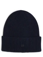Czapki męskie - Tommy Hilfiger - Czapka męska z czystego kaszmiru, niebieski - miniaturka - grafika 1