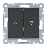 Wyłączniki światła i elektryczne - LUMINA 2 Łącznik żaluzjowy zwierny, biały - miniaturka - grafika 1