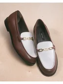 Mokasyny damskie - Gino Rossi Mokasyny CASI-118135 Brązowy - miniaturka - grafika 1